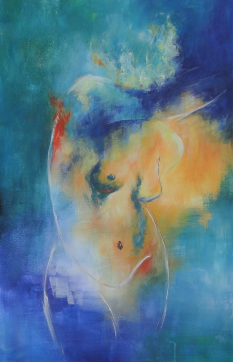 "Nue" peinture femme d'Estelle Darve "Nue"
gouache sur papier, 45 x 68
140€